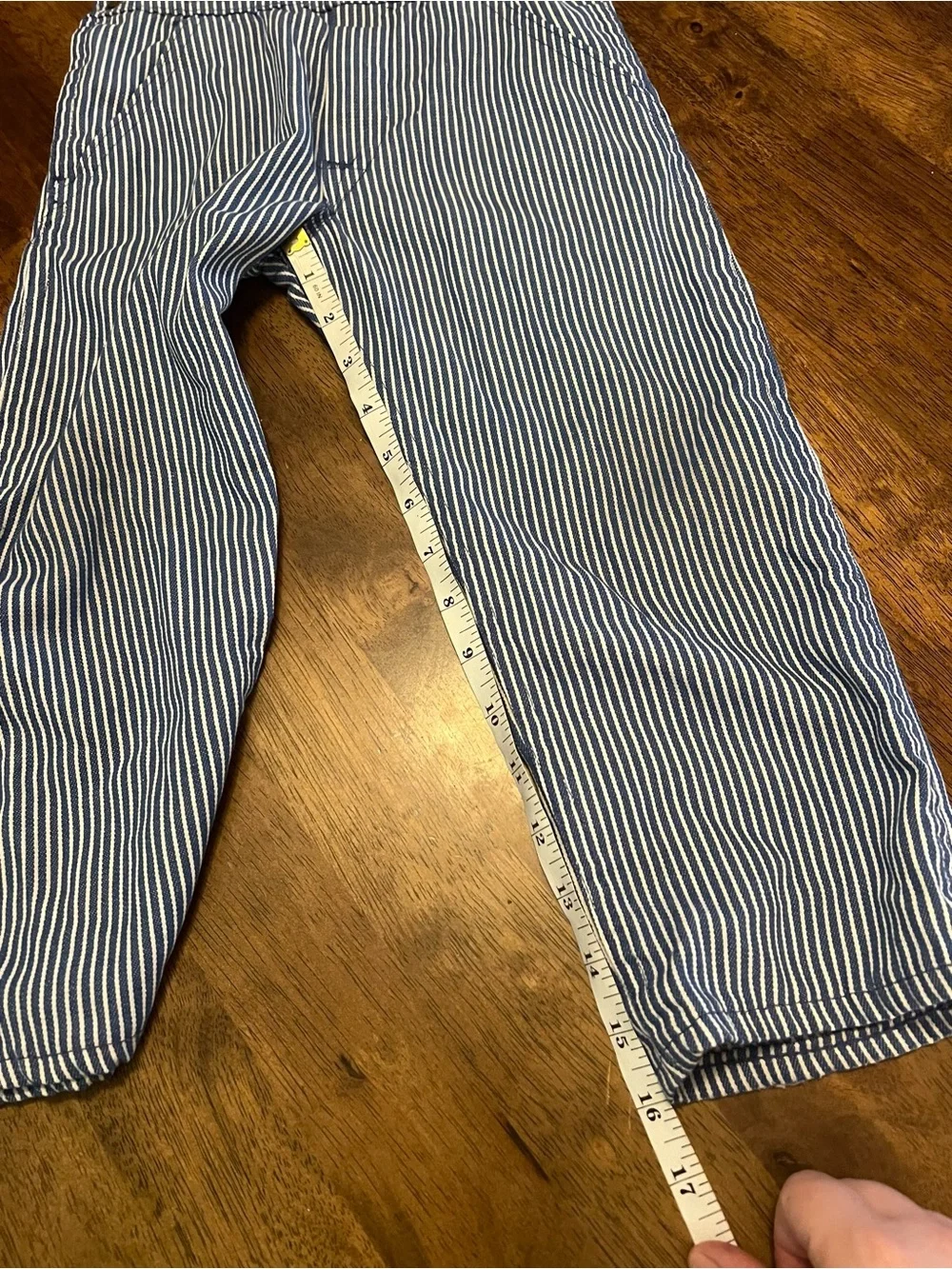 Vintage 70s 80s Osh Kosh Hickory Stripe Toddler Overalls Sz 5/6 Kids